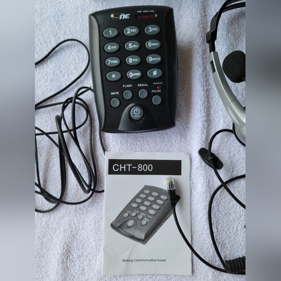 CHT-800 Telemarketing Headset  and Dialing Pad for Landlines - Picture 3 of 8